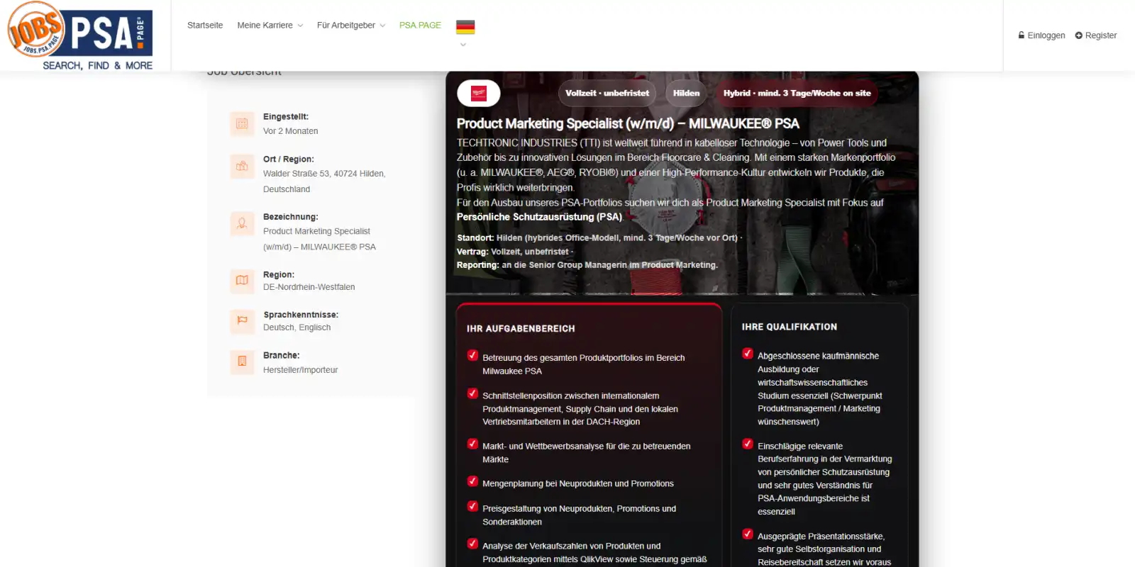 JOBS.PSA.PAGE Jobdetail