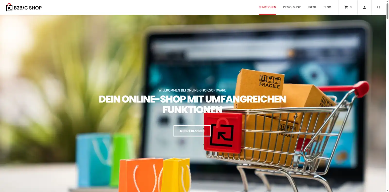 ONLINE-SHOP.SOFTWARE Hero